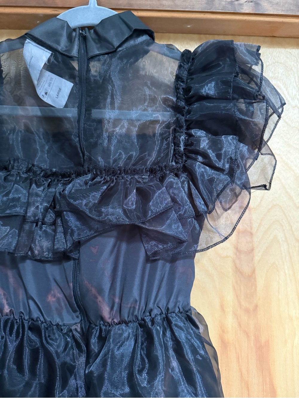 NWOT Child Large Wednesday Addams Prom Dress Halloween Costume Rave’N Dance - Picture 6 of 16